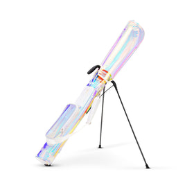 KVV Sunday Golf Bag holographic design offers weather-ready style for clubs