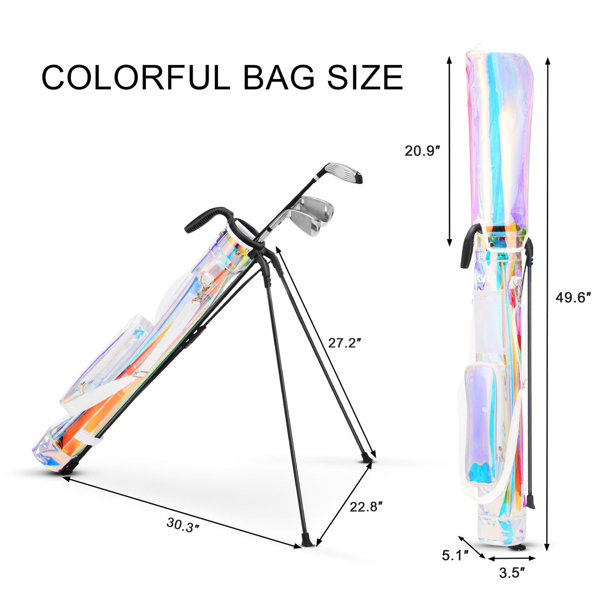 KVV Sunday Golf Bag waterproof material keeps gear protected in rain