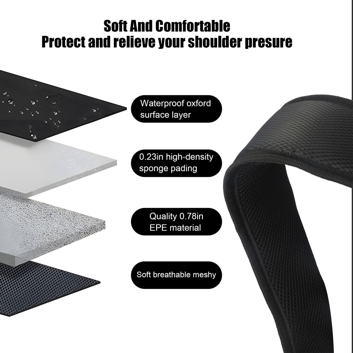 KYTAI rotating middle buckle adapts to shoulder shape
