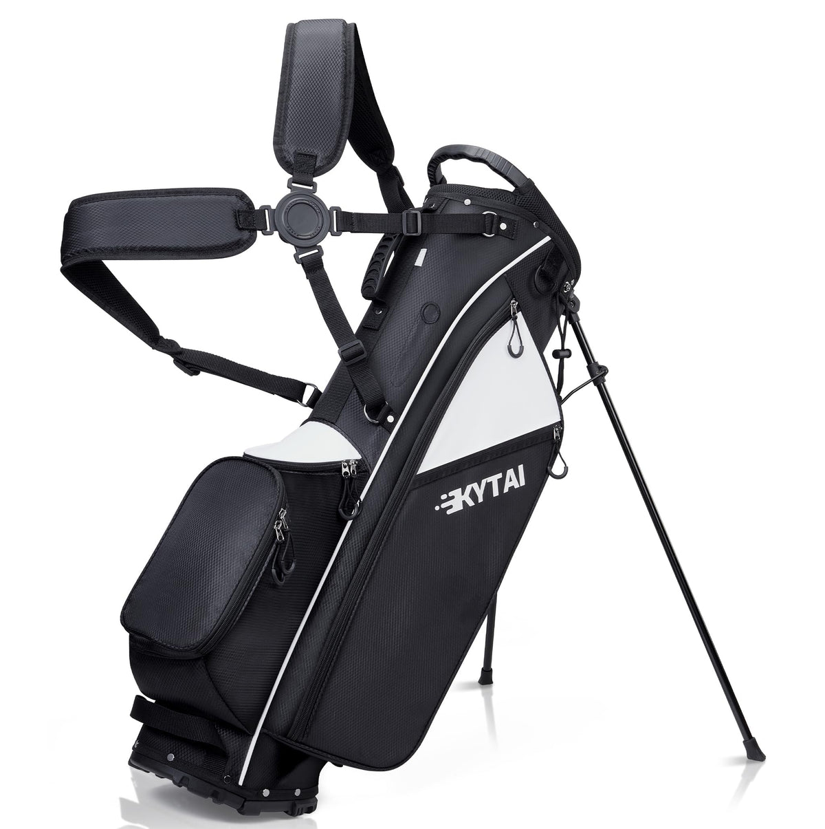 KYTAI rain hood cover protects clubs in light drizzle.