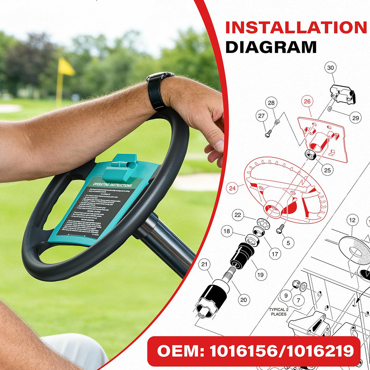 Ergonomic grip design of KyuerWK DS steering wheel for precise handling.
