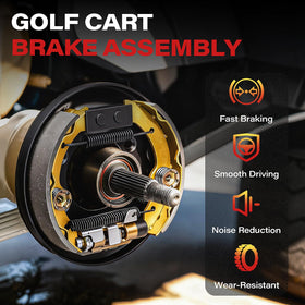 KyuerWK Yamaha G14–G22 brake kit installed for improved control