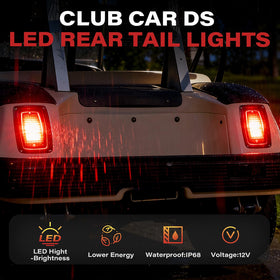KyuerWK golf cart LED tail light kit, left side, boosts safety in low light