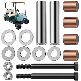 KyuerWK golf cart spindle kit packaging shows full contents.