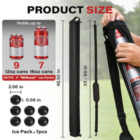 KyuerWK seven-packs ice packs keeping beverages cold between holes