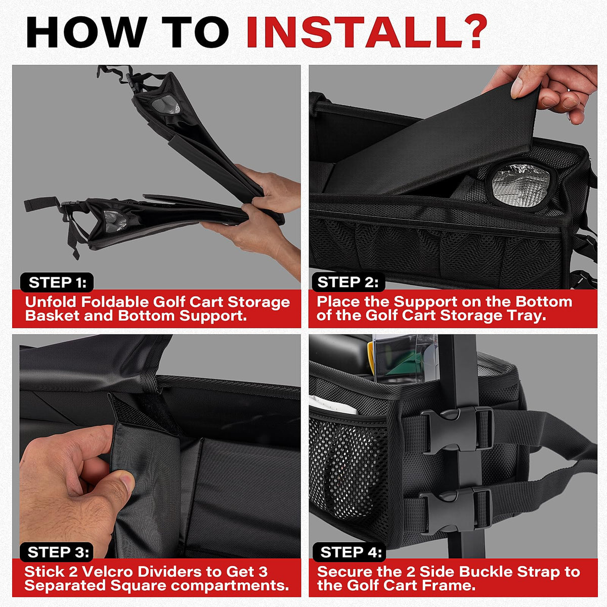 KyuerWK no-drill installation preserves the cart's original appearance.