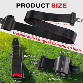 KyuerWK belt kit mounted on golf cart for secure installation with screws.