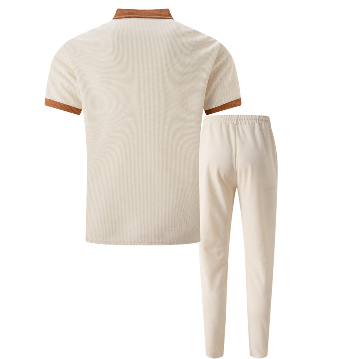 KZMFROY contrast trim details enhance stylish casual look.