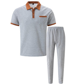KZMFROY polo pocket detail highlighting practical storage and balanced style.