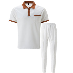 KZMFROY textured trousers emphasizing slim fit and pocket practicality.
