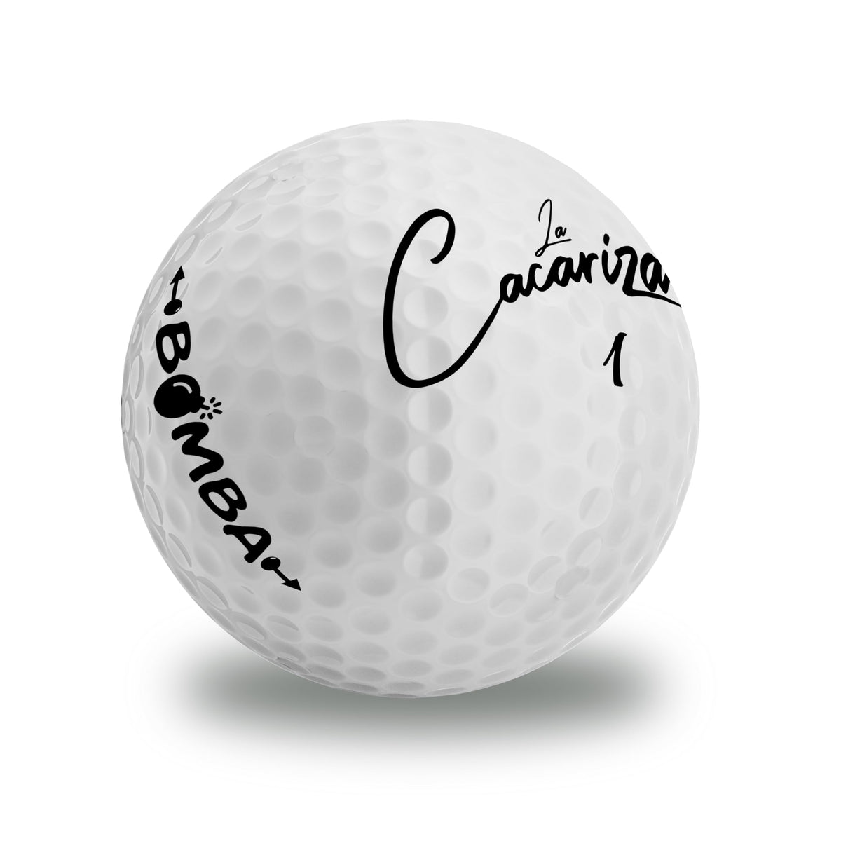 LA CACARIZA Bomba golf balls with low spin support straighter drives.