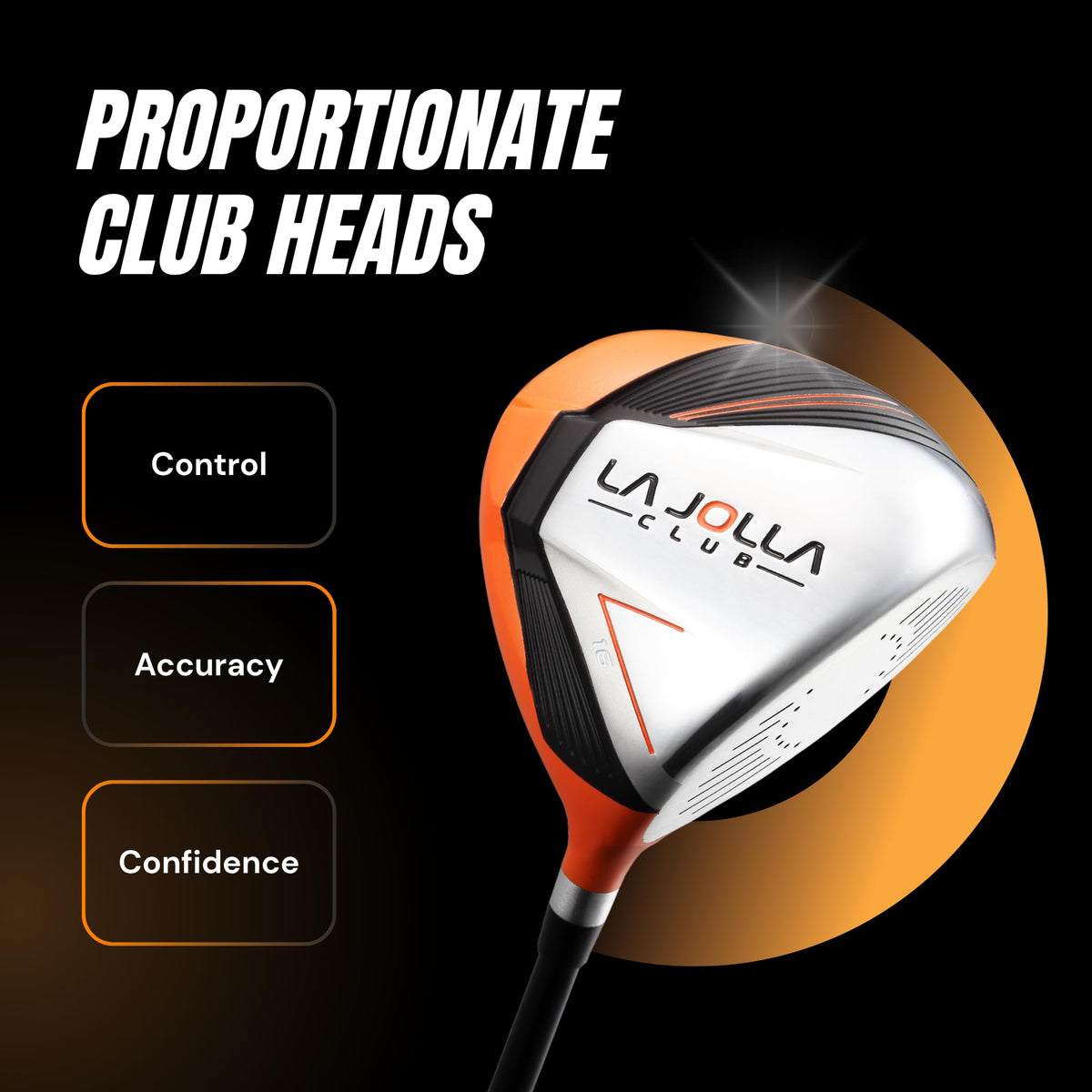 La Jolla Club stand bag with dual straps keeps clubs organized