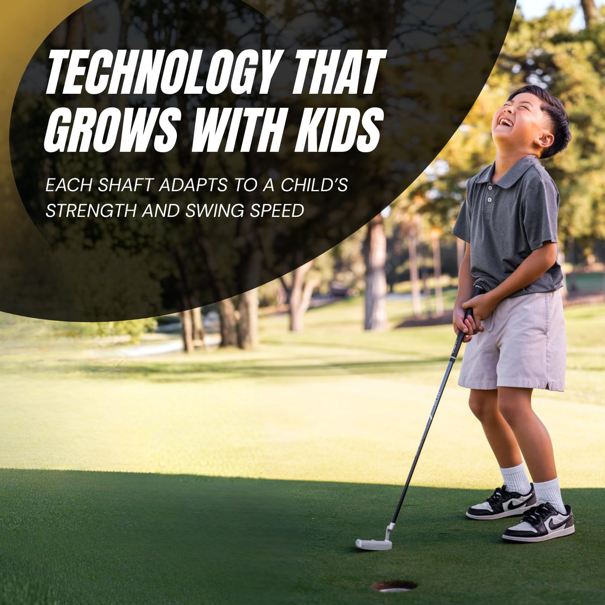 La Jolla Club junior golf set putter, zinc head for smooth putting