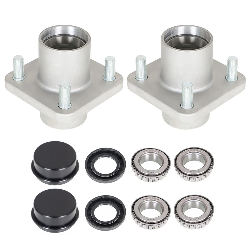Labwork front hub assembly for EZGO TXT, visual focus on front wheel hub component and fitment.