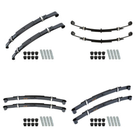 labwork heavy-duty rear leaf springs installed on EZGO TXT for smoother bumpy-road ride