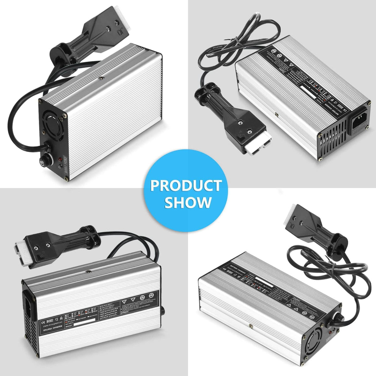 Labwork SB50 plug connector included for secure charging connections.