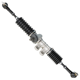 Labwork steering box assembly with two tie rod ends ready for EZGO RXV install