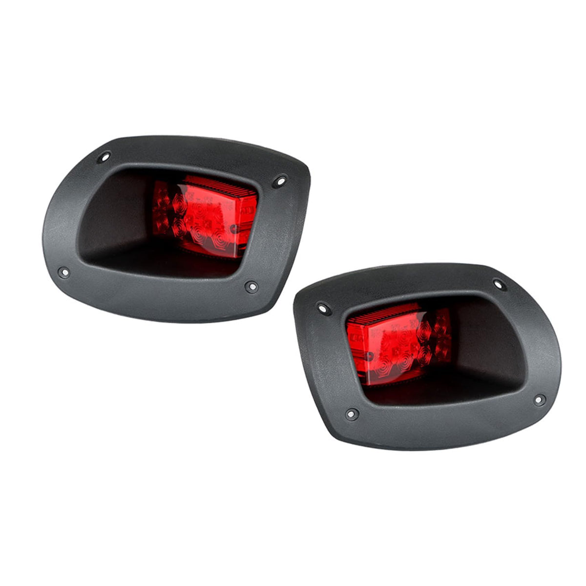 Labwork EZGO RXV tail light left replacement with fixed red lampshade for safer night driving.