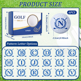 LACGO monogram golf balls six-pack offers a personalized, standout gift.