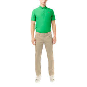 Lacoste Lion Green Sport Ultra Dry pants front view for all-day golf comfort