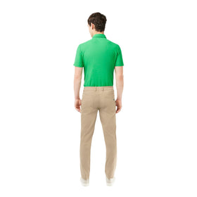 Lacoste pants side view highlighting stretch fabric for flexible movement