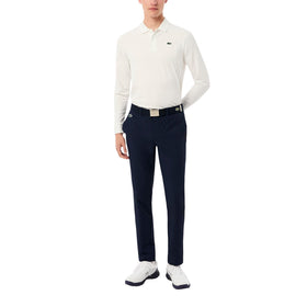Lacoste Sport Pants front view with water-repellant thermal fabric for golf.