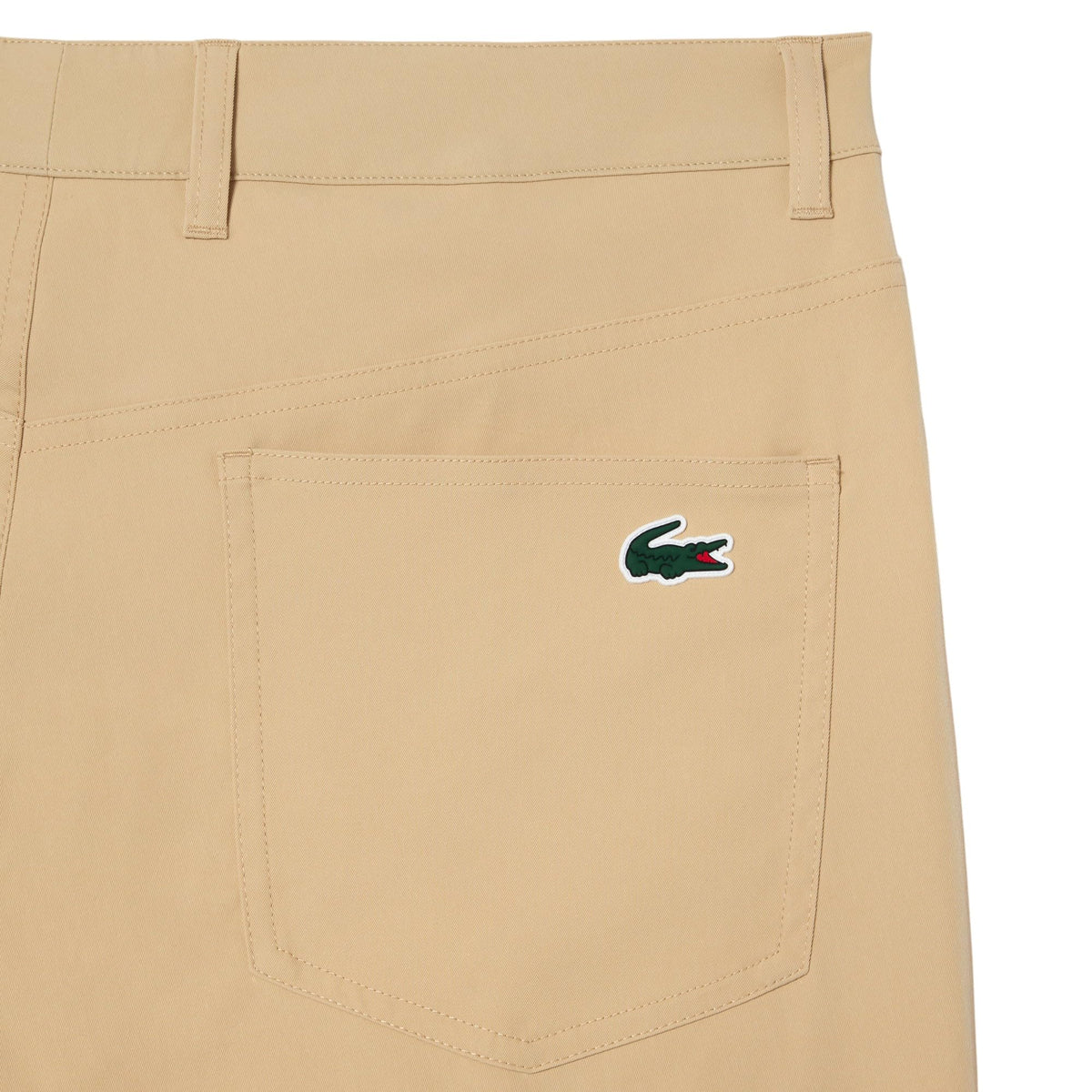 Lacoste Sport Ultra Dry beige on-model shot demonstrates versatile sport-luxe style