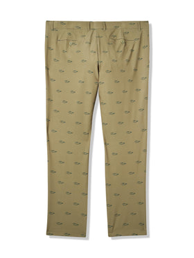 Lacoste Sport Ultra Dry golf pants olive - pocket closeup shows practical storage for essentials.