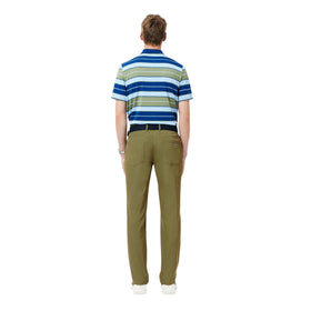 Lacoste Sport Ultra Dry pants side view showing stretch twill for flexible movement.