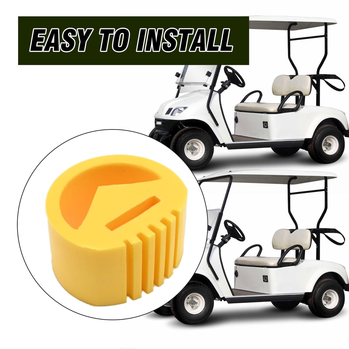 laffoonparts 1025403-0 golf cart engine snubber fits Club Car DS precisely and reduces vibration.