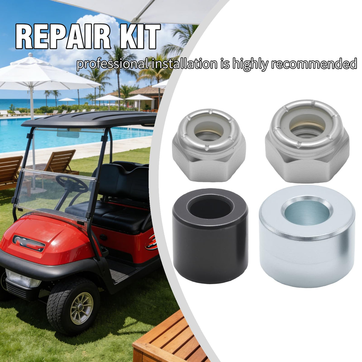 Laffoonparts golf-cart suntop assembly guide aids installation.