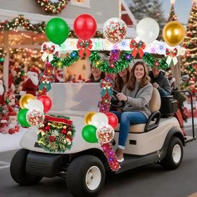 LAIAMER colored light strings illuminate the cart at night