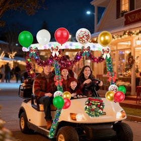 LAIAMER green tinsel rolls add festive greens to the cart setup