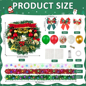 LAIAMER red tinsel rolls wrap poles for vibrant sparkle on a cart
