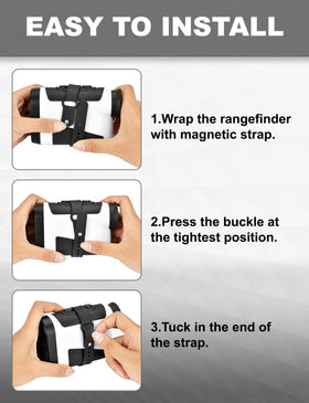 Lamborsafe easy-access rangefinder attachment keeps gear ready during play.