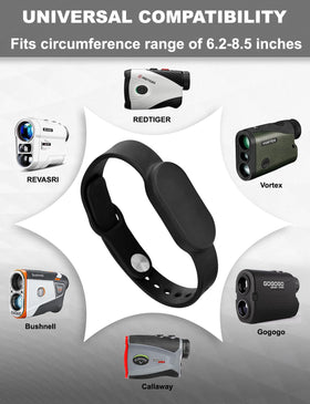 Lamborsafe rangefinder wrap close-up shows secure, wrap-around magnet.