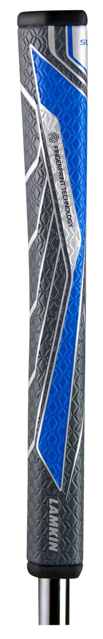 Lamkin GRIP GY/BL 58 putter with square top improves alignment and face control.