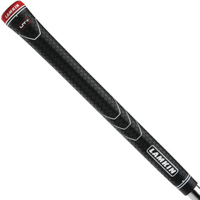 Lamkin UT Plus Black grip bundle on a club shaft ready for precise shots.