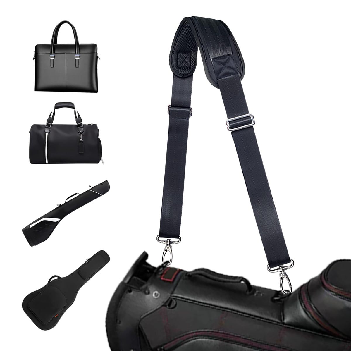 LANDFOBO shoulder strap adjustable-buckle demonstrates customizable length for comfortable carry