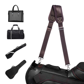 LANDFOBO brown strap showing length adjustment for a custom bag fit