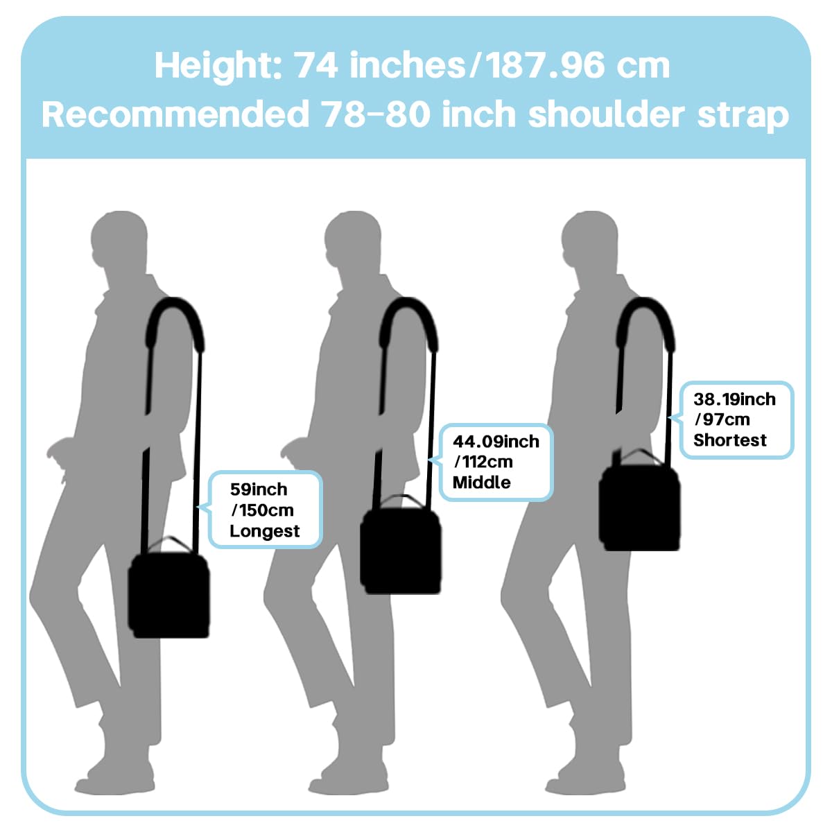 LANDFOBO 1.5-inch webbing provides sturdy support for all-day wear