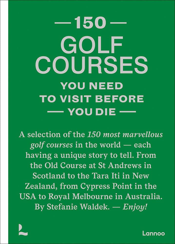 LANNOO 150 golf courses cover image inspires travel planning for golf lovers.
