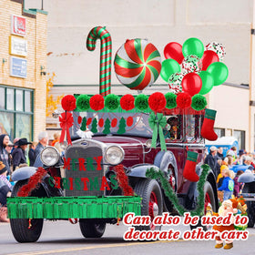 LaRandom Christmas tree flag enhances seasonal charm on golf carts