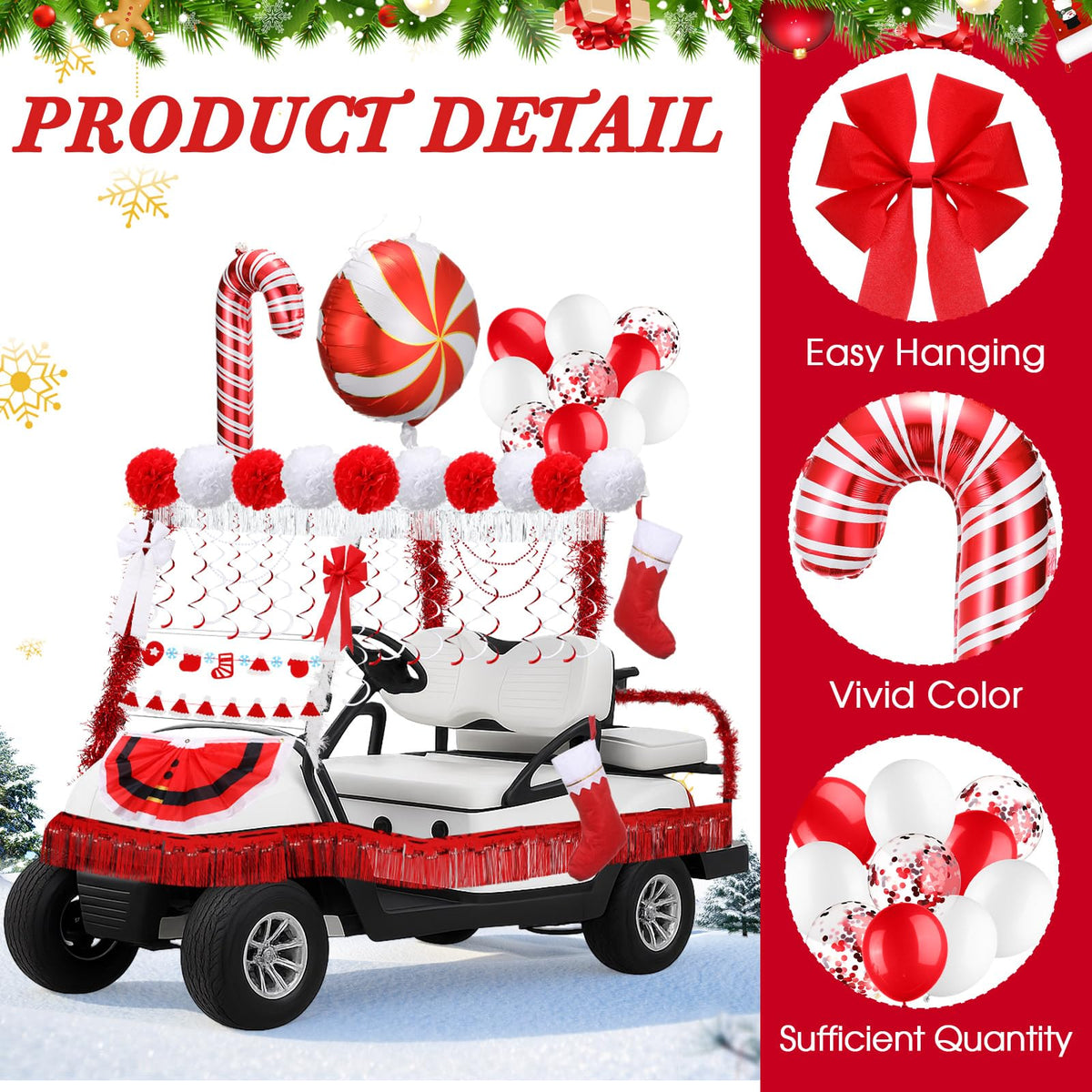 LaRandom decorative wool strips add texture and color to holiday displays.