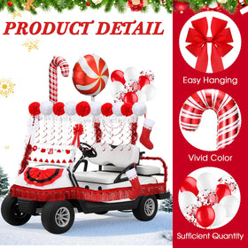LaRandom decorative wool strips add texture and color to holiday displays.