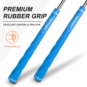 Lashonda golf grips black color provides strong traction for damp days.