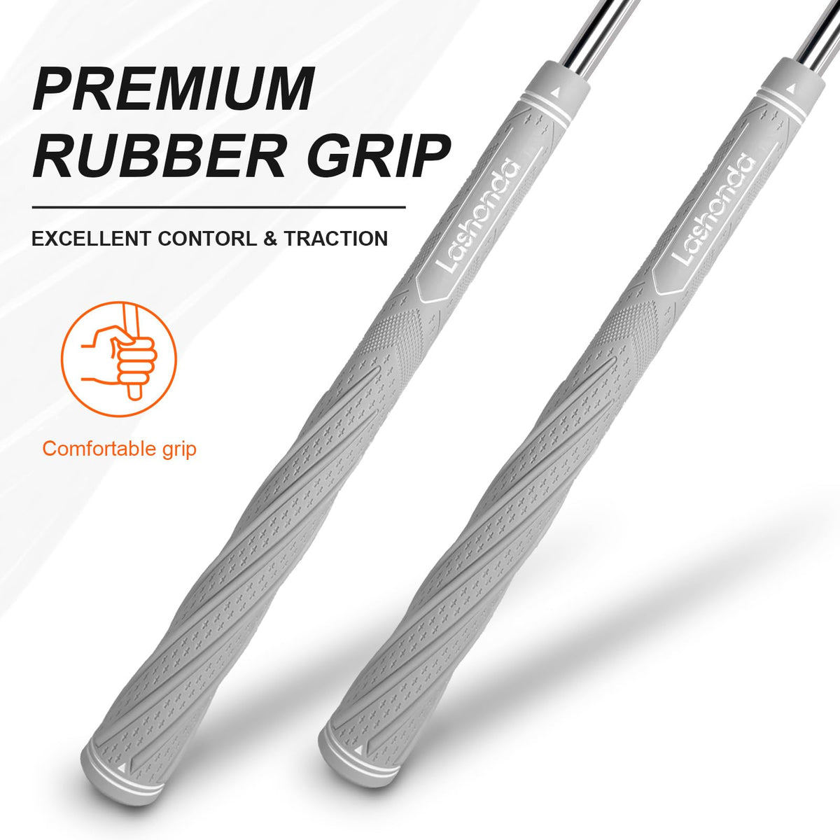 Lashonda golf grips in black pack deliver steady grip in varied conditions.