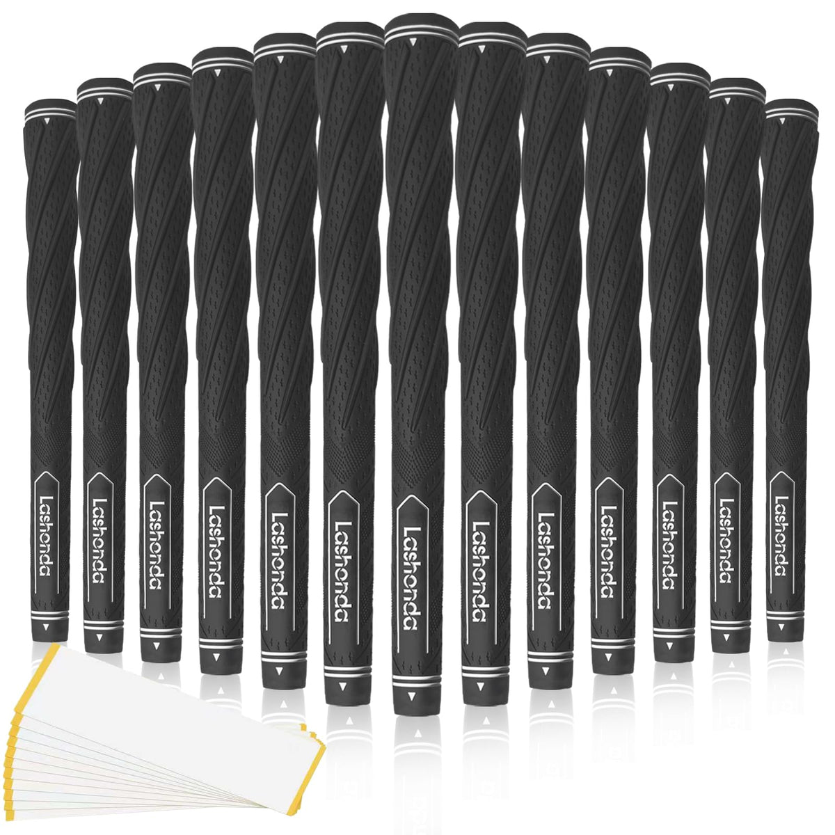 Lashonda Golf Grips with cross-line pattern for enhanced control