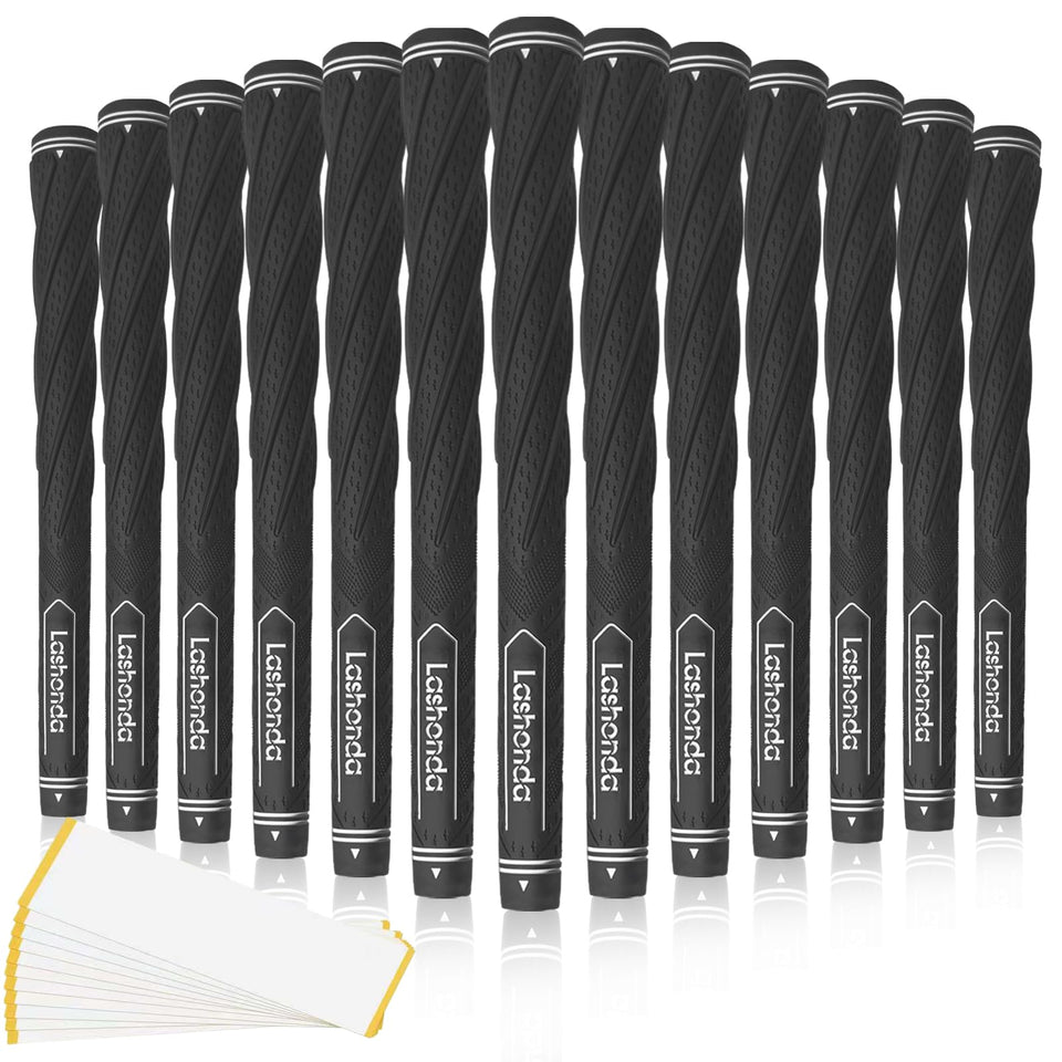 Lashonda Golf Grips with cross-line pattern for enhanced control