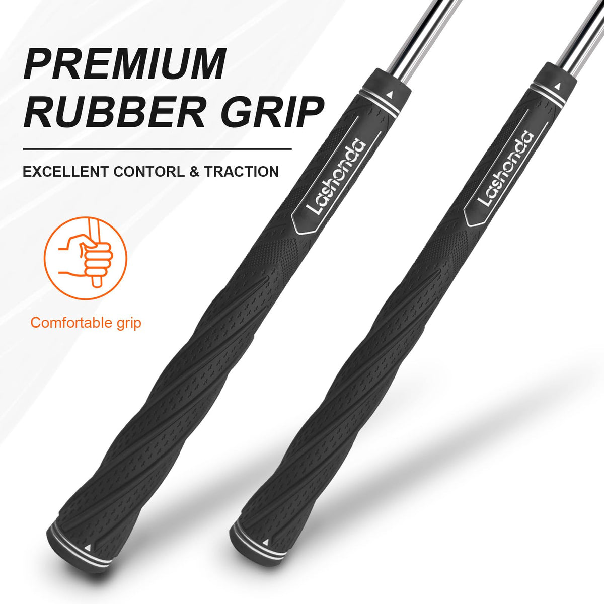 Lashonda Golf Grips ergonomic texture for secure feel